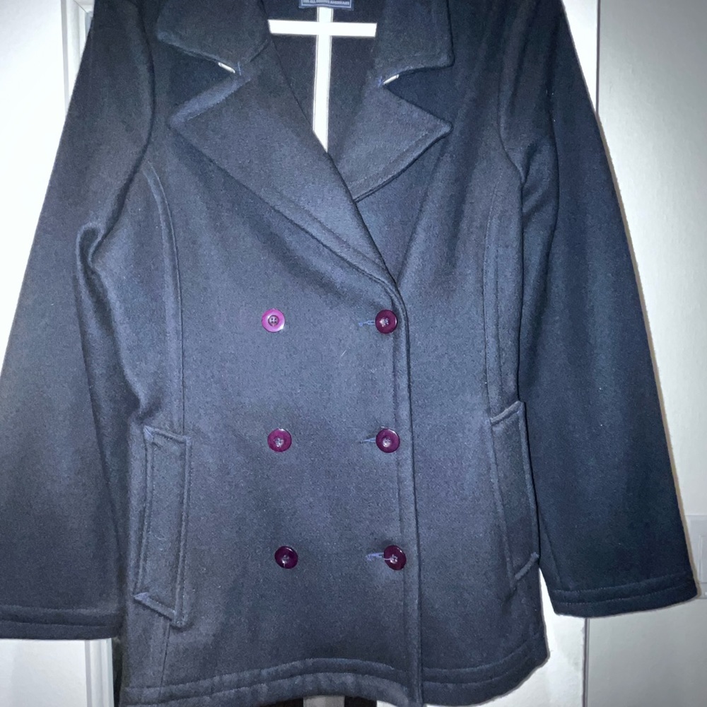 AGolde navy wool jacket. Worn once , excellent condition see pictures. Size M